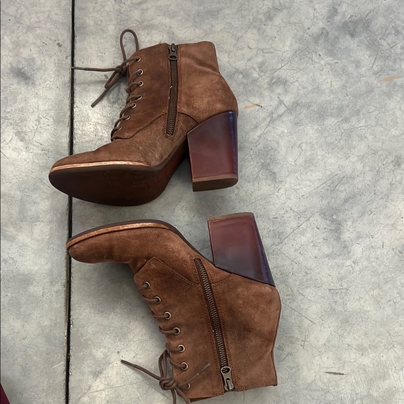 Kork-Ease Elfa Suede Granny Ankle Boot Witchy Sz 8 Steampunk Witchy Cottagecore - Picture 5 of 13